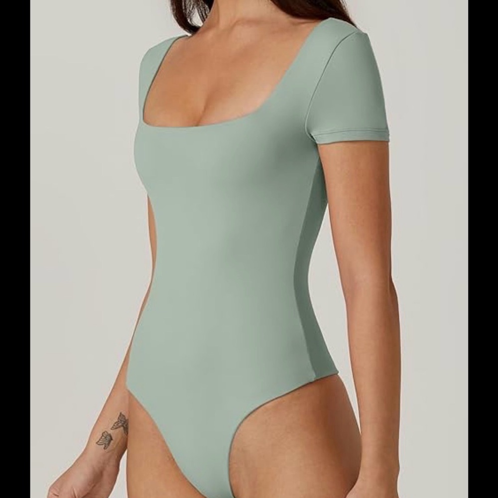Babaton Light Green Contour Bodysuit